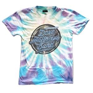 Dave Matthews Band Adult Medium T-Shirt Summer Tour 2018 Tie Dye Blue Purple